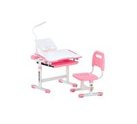 Ensemble Chaise et Bureau d'Etude Hauteur Réglable et Inclinés Avec Lampe pour Enfant