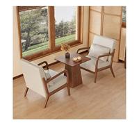 Ensemble chaise et table de salle à manger en bois massif, fauteuil confortable rembourré en cuir, design ergonomique pour meubles de café et salon