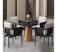 Ensemble chaise longue ergonomique avec table d'appoint pour salle d'attente et bureau - Fauteuil confortable pour une relaxation améliorée