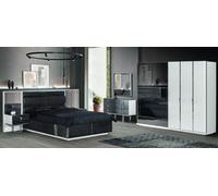 Ensemble chambre à coucher design 6 pièces luxueuses armoire lit table de nuit commode