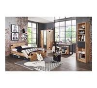 Ensemble chambre adulte Imitation chene poutre -90 x 200 cm --