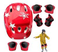 Ensemble chapeau et coussinets pour , protège-poignets, genouillères, coudières pour vélo, skateboard, cyclisme pour | Genoux résistants aux chocs, chapeau de protection réglable pour