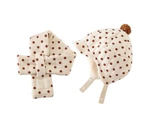 Ensemble Chapeau Et Écharpe D'hiver Élégant Pour Nouveau-nés Et Tout-petits Par Temps Froid Chapeau Lei Feng Confortable Avec Foulard Assorti Cache-oreilles En Coton Mélangé Pour Nourrissons