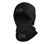 Ensemble chapeau et écharpe tactique d'hiver, couvre-chef chaud, masque cagoule chaud, cache-cou de sport noir XL