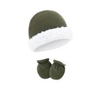 Ensemble chapeau et mitaines à la mode, casquette et gants en polaire pour nouveau-né, pour des tenues élégantes et des activités quotidiennes de plein air, gants pour nourrissons