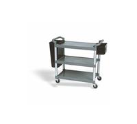 Ensemble Chariot de Service et Conteneurs à Déchets - - Plastique