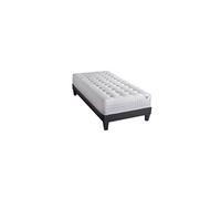 Ensemble CHÂTELET 90x200 cm - Matelas Mémoire de forme + Sommier Bois