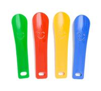 Ensemble chausse-pied enfant 4 pièces fabrication en plastique (vert bleu jaune rose)