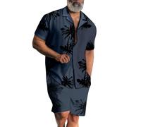 Ensemble chemise hawaïenne pour homme, short et chemise pour homme, combinaison de sport, respirante, impression 3D, combinaison d'été, séchage rapide, coupe ample, combinaison de fitness, tenue de
