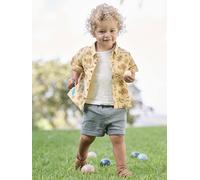 Ensemble chemise + T-shirt + short bébé ocre 3M(60CM)