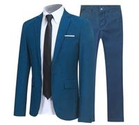 Ensemble classique trois pièces pour homme comprenant veste, pantalon, cravate et chemise, idéal pour les événements formels, les mariages et les déplacements, avec confortable et légèrement