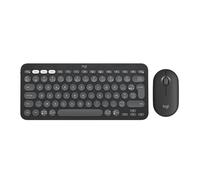 Logitech Ensemble clavier AZERTY et souris Pebble 2 Combo sans fil Bluetooth Graphite