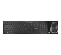 CHERRY DW 9500 SLIM clavier Souris incluse Universel RF sans fil + Bluetooth AZERTY Français Noir, Gris