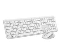 Ensemble clavier Azerty et souris sans fil Logitech MK950 Signature Slim Blanc cassé E