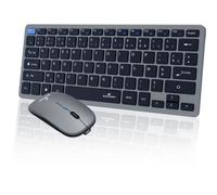 Bluestork Pack Mini V2 Clavier & Souris sans fil rechargeable AZERTY 1600 DPI 2.4G+Bluetooth 80h