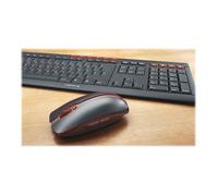 CHERRY Stream Desktop Recharge clavier Souris incluse Universel RF sans fil AZERTY Français Noir