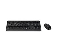 - Ensemble clavier et souris - combo - full size - sans fil - 2.4 GHz - QWERTY - R.-U. - noir