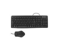 Ensemble clavier et souris COO-KTR-01U Espagnol Qwerty Noir