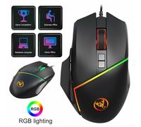 Ensemble clavier et souris de jeu filaire, avec rétroéclairage LED, multimédia, 35 touches, une main, pour LOL/PUBG/CF, Dota Pc, nouveau