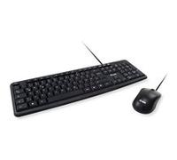 Equip 245201 clavier Souris incluse Bureau USB QWERTY Espagnole Noir
