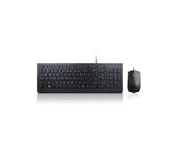 Ensemble clavier et souris Essential Wired Combo - LENOVO - USB - Noir - Français