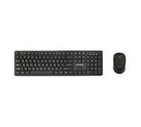 - Ensemble clavier et souris - full size - sans fil - 2.4 GHz - QWERTY - Russe - noir - boîte de couleur