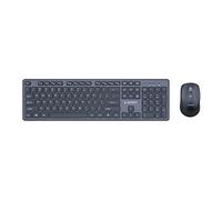 - Ensemble clavier et souris - full size - sans fil - 2.4 GHz - QWERTY - US - noir