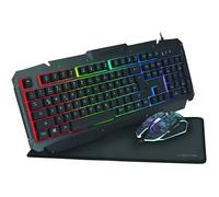 Ensemble Clavier et Souris - LOGILINK - ID0185 - 800-2400 DPI - Rétroéclairage LED RGB - USB