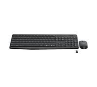 Ensemble clavier et souris - LOGITECH - MK235 - Sans fil - 2.4 GHz - Gris