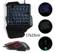 ensemble clavier et souris lumineux RGB réglables, 3200 DPI, pour PS4 Xbox One, 1 pièce, haute qualité
