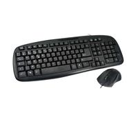 MCL Samar ACK-2012/N - ensemble clavier et souris - AZERTY - Français - noir Périphérique d'entrée