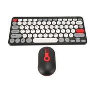 Ensemble Clavier et Souris sans Fil 2,4 G, Combinaison Clavier et Souris sans Fil 2,4 G, Multifonction, Silencieux, Haute sensibilité, Ergonomique et élégant pour PC pour (Black)