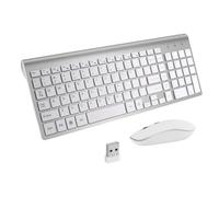 Ensemble clavier et souris sans fil - Argent