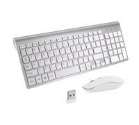 Ensemble clavier et souris sans fil - Argent