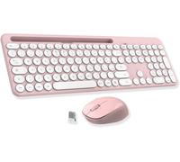 Ensemble Clavier Et Souris Sans Fil Avec Support Pour Téléphone Et Tablette, Clavier Usb Sans Fil, Silencieux, 1600 Dpi, Design Italien Qwerty Pour Ordinateur, Pc, Ordinateur Portable