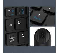 Ensemble clavier et souris sans fil Bluetooth 2,4 g, chargement TYPE-C, compatible avec téléphones portables, tablettes, pliable