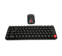 Ensemble Clavier et Souris sans Fil, Connexion sans Fil 2,4 G Silencieuse, économie d'énergie, Clavier et Souris sans Fil, Mini Portable pour la Maison (Black)