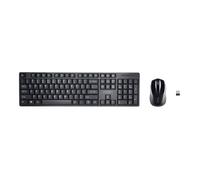 Kensington Kit de bureau sans fil compact Pro Fit® K75230DE – Clavier et souris 2,4 GHz – Noir