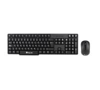 NGS Euphoria- Kit Souris et Clavier sans Fil 2,4 GHz, QWERTY Espagnol, Noir