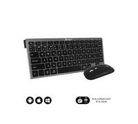 Ensemble clavier et souris sans fil OCO020 compact multi-appareils - Gris