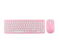 Ensemble clavier et souris sans fil rose pour ordinateur portable, micro-récepteur 3 vitesses