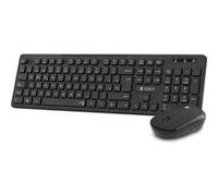 Subblim Pack clavier et souris Business Slim sans fil Noir