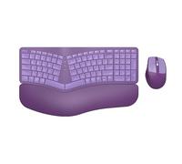 Ensemble clavier et souris sans fil - Violet