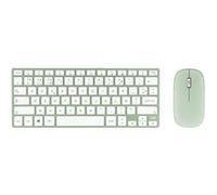 Ensemble clavier sans fil Bluetooth T'n'b iClick Vert et souris sans fil Bluetooth Vert G