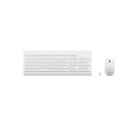 Lenovo Combo sans fil 510 – Clavier fin pleine taille, souris 1200 DPI, USB 2,4 GHz – Blanc