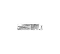 Ensemble Clavier/Souris DW 9100 SLIM Sans Fil Bluetooth Bureautique AZERTY Frappe Silencieuse Argent Blanc