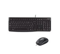 Ensemble Clavier Souris - Filaire - Logitech - MK120 - AZERTY - Noir