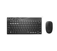 Ensemble clavier/souris RAPOO 8000M multimode sans fil noir