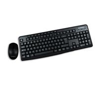 Ensemble clavier + souris sans fil | 2,4 GHz | FR Layout AZERTY | Touches multimédia | Pour Ordinateur | Ergonomique | Sans fil et silencieux | Pavé numérique complet | Accessoires pour PC de bureau