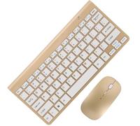 Ensemble Clavier Souris sans Fil 78 Touches ABS Compact pour Ordinateur | Récepteur USB Unique, Portée Dix Mètres, Indicateur LED, Faible Consommation, Deux Piles Aaa pour Chaque Périphérique